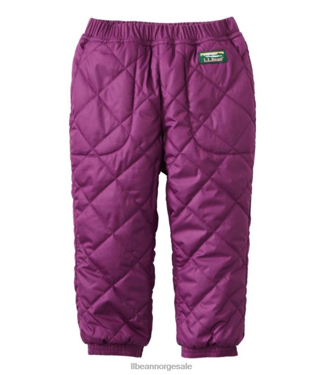 barn fjellbundne vendbare bukser 24VDH924 L.L.Bean yttertøy plommedrue/magenta dis