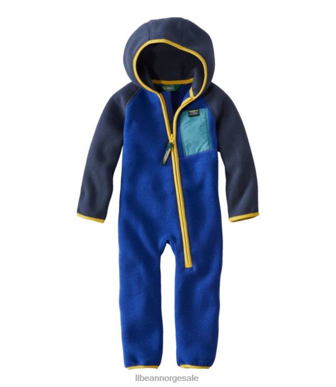 barn retro fjellklaser fleecespurv for spedbarn 24VDH3677 L.L.Bean yttertøy indigo blekk/karbon marine