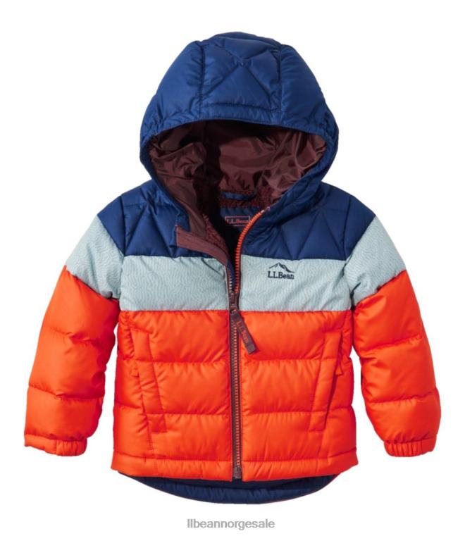 barn spedbarns- og dunjakke 24VDH3675 L.L.Bean yttertøy oransje