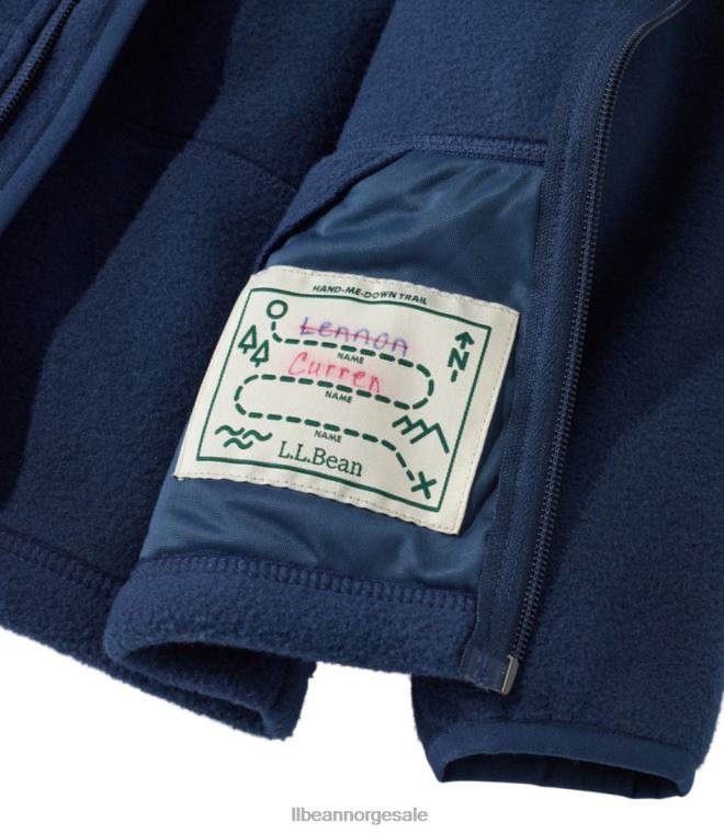 barn spedbarns- og fjellklassisk fleece 24VDH545 L.L.Bean yttertøy nautisk marine