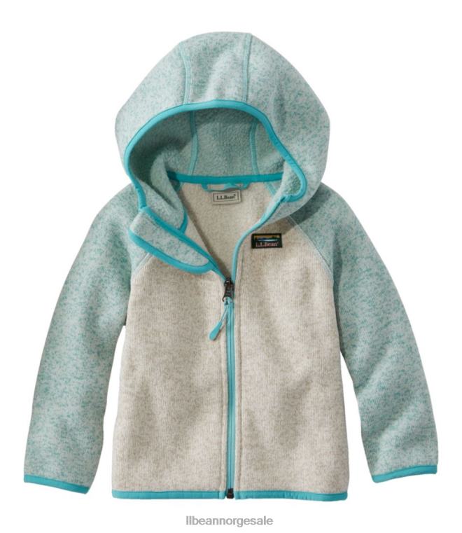 barn spedbarns- og genserfleece 24VDH3435 L.L.Bean yttertøy lett mint/seilduk