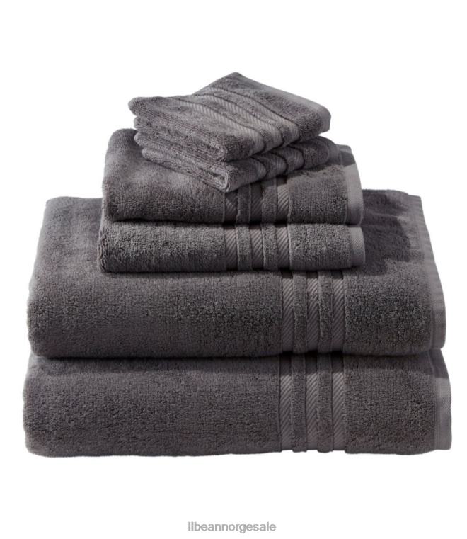 unisex håndklesett i økologisk bomull 24VDH6833 L.L.Bean bad feltspat