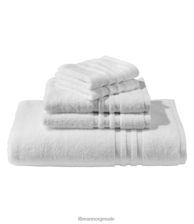 unisex økologisk bomullshåndkle 24VDH7254 L.L.Bean bad hvit