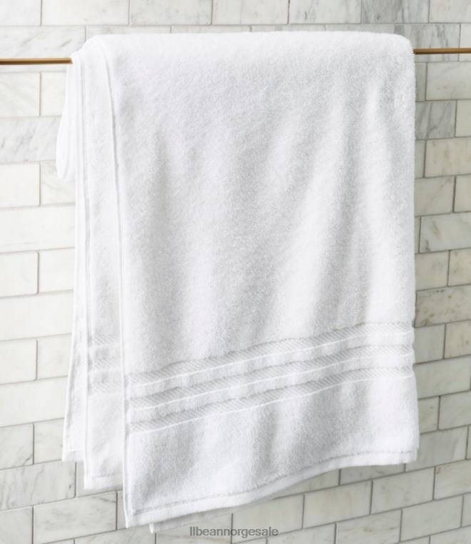 unisex økologisk bomullshåndkle 24VDH7254 L.L.Bean bad hvit