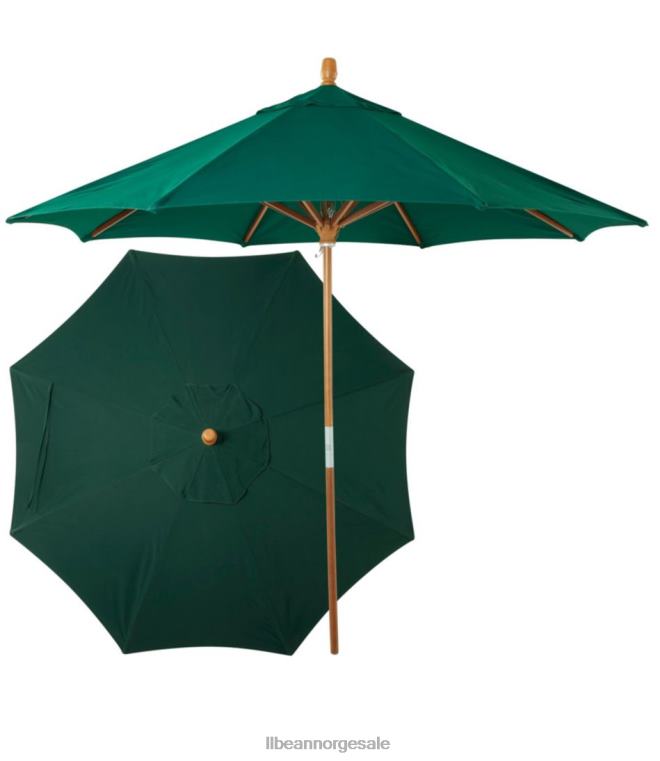 unisex solply markedet paraply tre 24VDH5557 L.L.Bean bakgård og uteplass jegergrønn