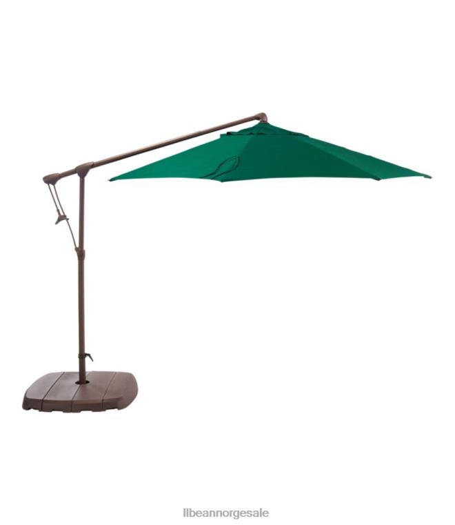 unisex sunbrella market cantilever 10' oktogon paraply med stativ sett 24VDH4522 L.L.Bean bakgård og uteplass jegergrønn