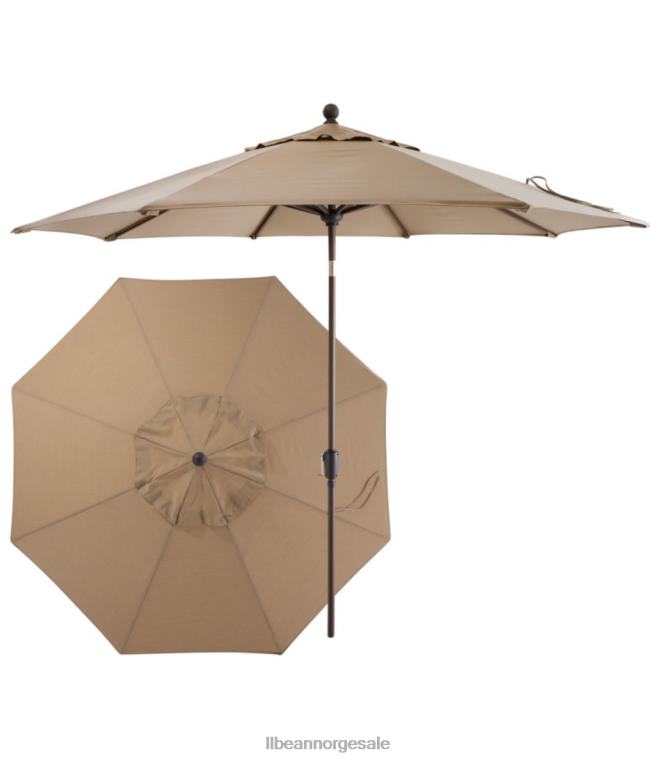 unisex værbestandig 9' markedsparaply-trykknapp 24VDH6365 L.L.Bean bakgård og uteplass sand