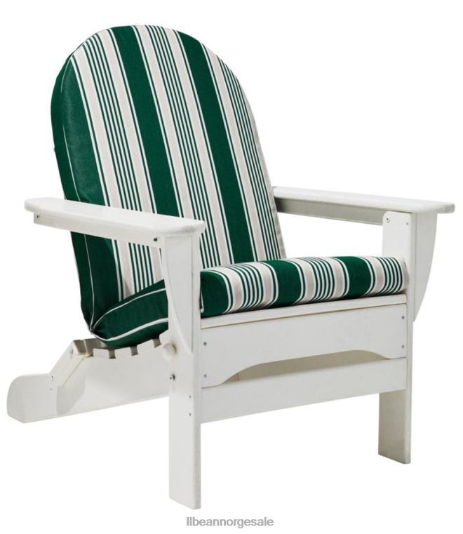 unisex casco bay adirondack stol sete og ryggpute stripe 24VDH4410 L.L.Bean bakgård og uteplass grønn/sand multi