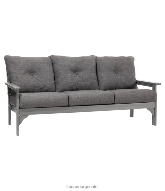 unisex allværs terrassesofa med teksturert pute 24VDH2858 L.L.Bean hjem varer lyngkull