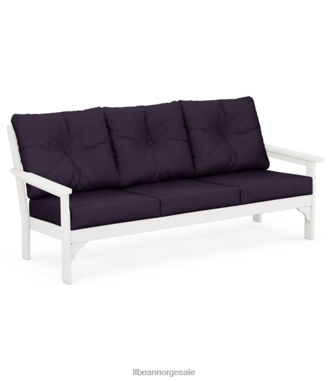 unisex allværs terrassesofa med teksturerte puter 24VDH2870 L.L.Bean hjem varer marinen