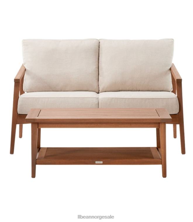 unisex eukalyptus 4-delt terrassesett 24VDH2857 L.L.Bean hjem varer naturlig