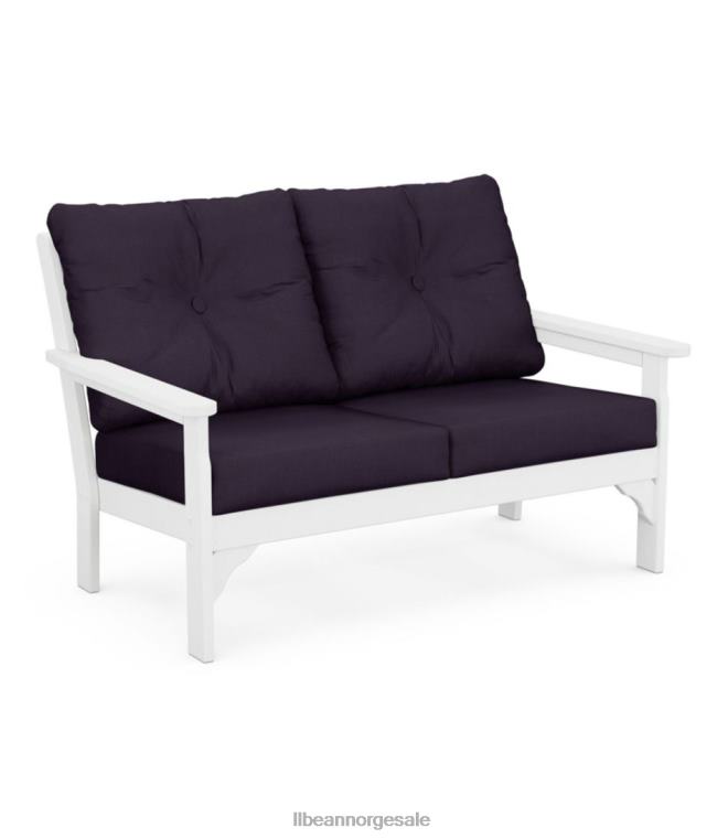 unisex kjærlighetssete på terrassen i all vær med teksturert pute 24VDH2812 L.L.Bean hjem varer marinen