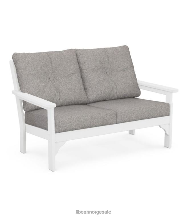 unisex kjærlighetssete på terrassen i all vær med teksturert pute 24VDH4531 L.L.Bean hjem varer grå