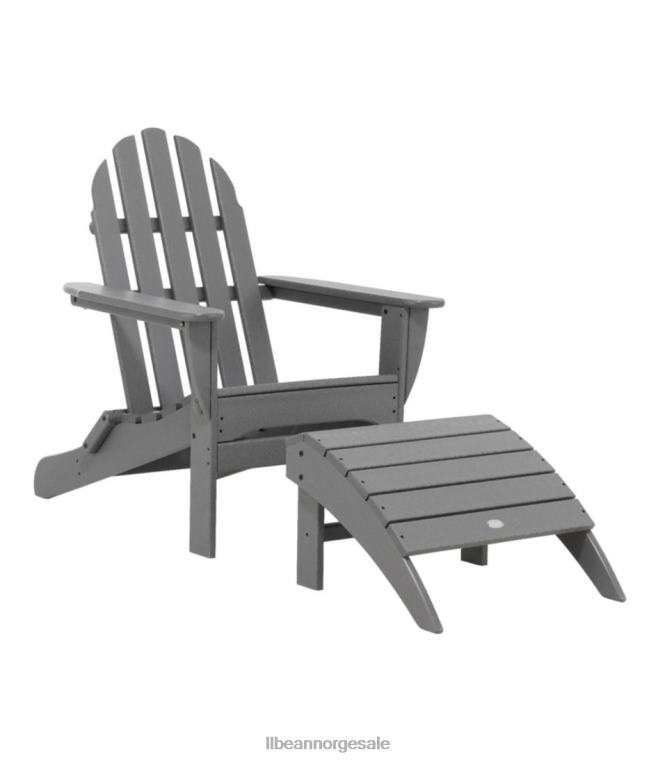 unisex allværs adirondack fotskammel 24VDH4401 L.L.Bean bakgård og uteplass grønn