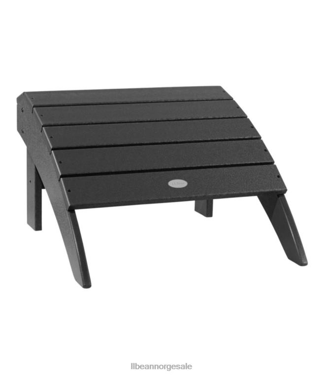 unisex allværs adirondack fotskammel 24VDH6323 L.L.Bean bakgård og uteplass svart