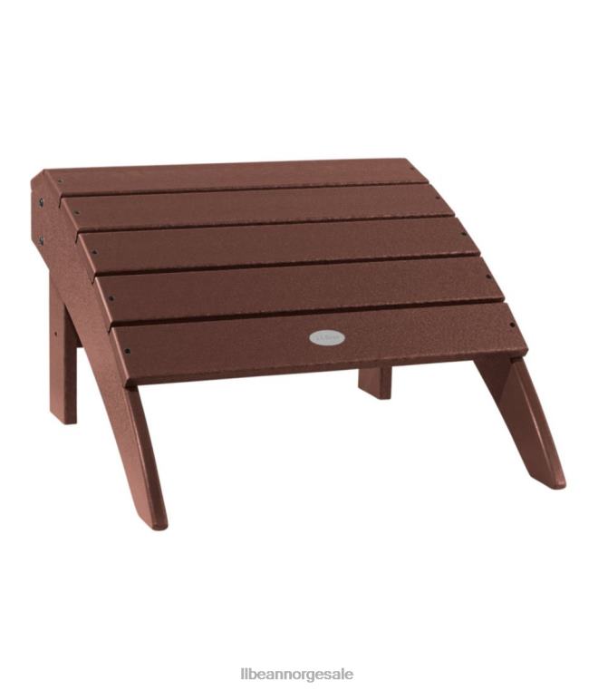 unisex allværs adirondack fotskammel 24VDH6826 L.L.Bean bakgård og uteplass mahogni
