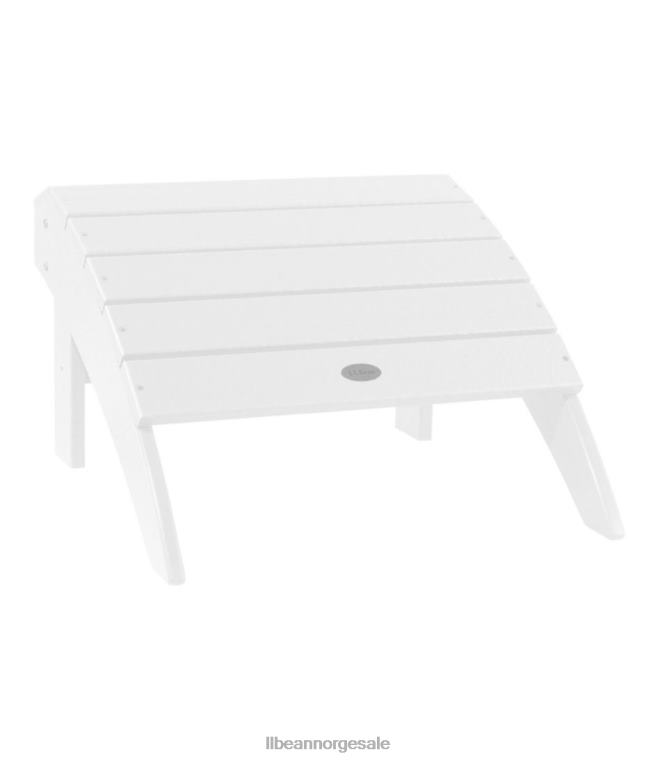 unisex allværs adirondack fotskammel 24VDH7266 L.L.Bean bakgård og uteplass hvit
