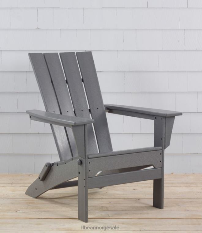 unisex allværs adirondack-stol med firkantet rygg 24VDH4447 L.L.Bean bakgård og uteplass klassisk rød