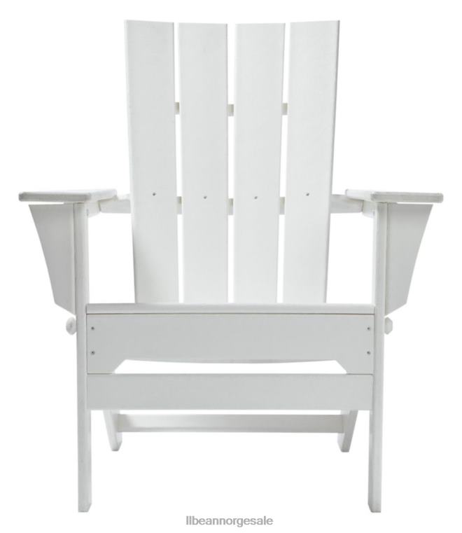 unisex allværs adirondack-stol med firkantet rygg 24VDH6848 L.L.Bean bakgård og uteplass mahogni