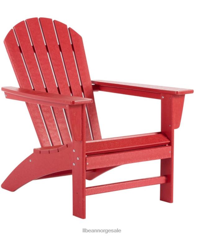 unisex allværs foss adirondack stol 24VDH4344 L.L.Bean bakgård og uteplass klassisk rød