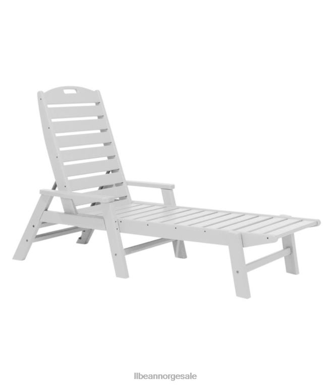 unisex allværs sjeselong med armer 24VDH4482 L.L.Bean bakgård og uteplass hvit