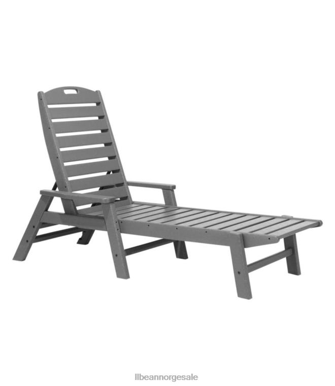 unisex allværs sjeselong med armer 24VDH5617 L.L.Bean bakgård og uteplass skifergrå