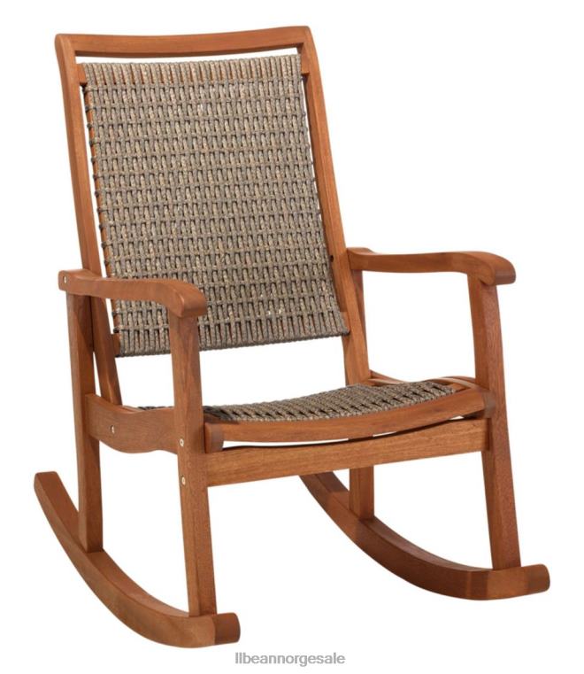 unisex flettet eukalyptus rocker 24VDH2753 L.L.Bean bakgård og uteplass naturlig