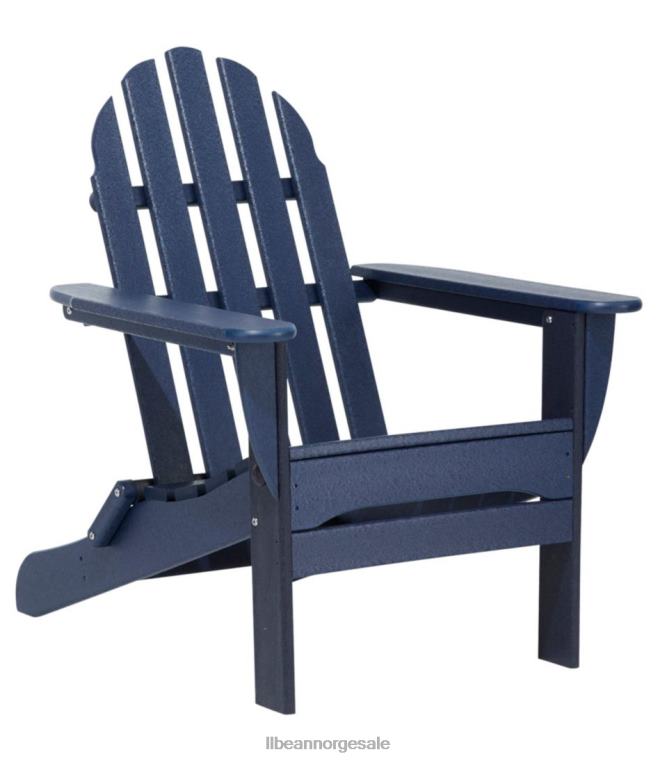 unisex klassisk adirondack stol for all slags vær 24VDH2588 L.L.Bean bakgård og uteplass klassisk marine