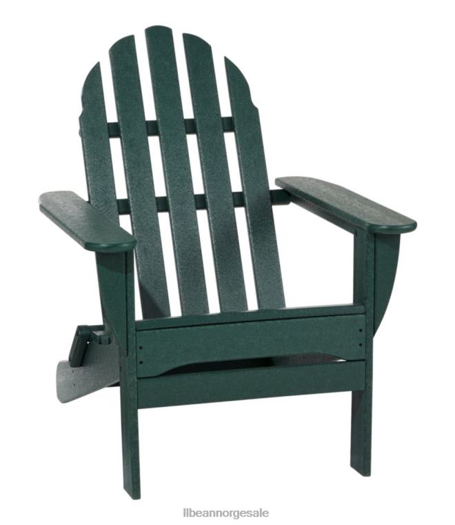 unisex klassisk adirondack stol for all slags vær 24VDH5556 L.L.Bean bakgård og uteplass grønn