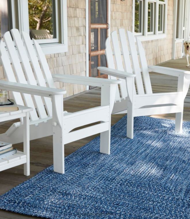 unisex klassisk adirondack stol for all slags vær 24VDH7144 L.L.Bean bakgård og uteplass hvit