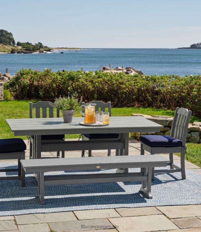 unisex allværs gårdsbord 24VDH6357 L.L.Bean bakgård og uteplass hvit