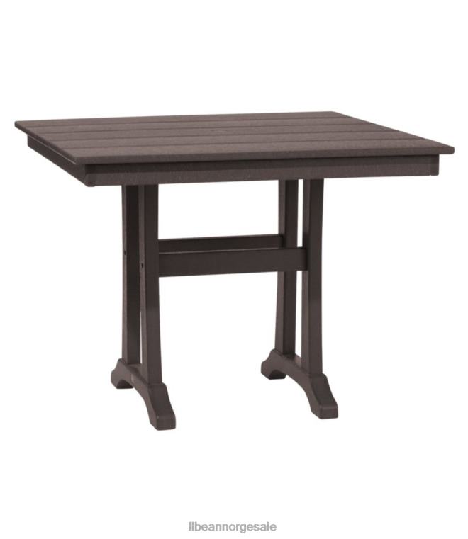 unisex allværs gårdshus bord kvadrat 24VDH4385 L.L.Bean bakgård og uteplass mahogni