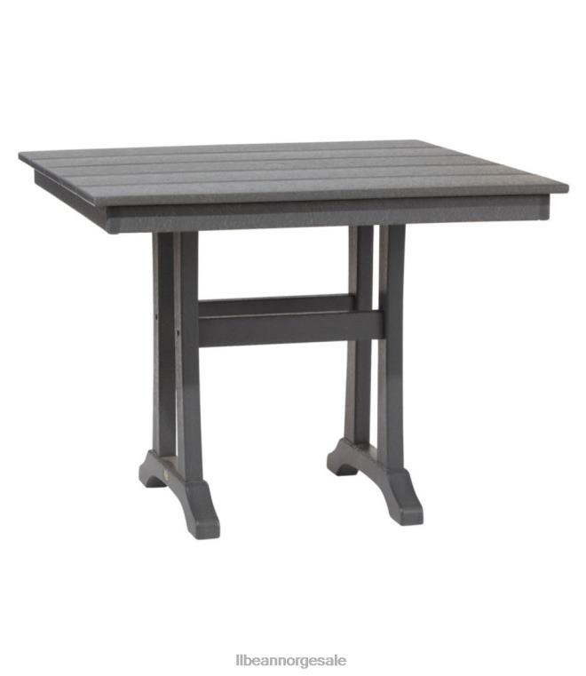 unisex allværs gårdshus bord kvadrat 24VDH6314 L.L.Bean bakgård og uteplass skifergrå