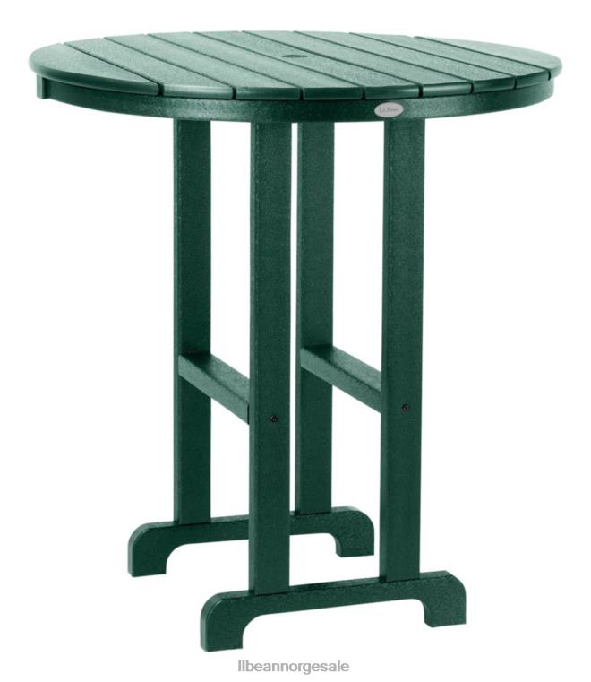 unisex allværs mothøyde bord 36'' rundt 24VDH2760 L.L.Bean bakgård og uteplass grønn