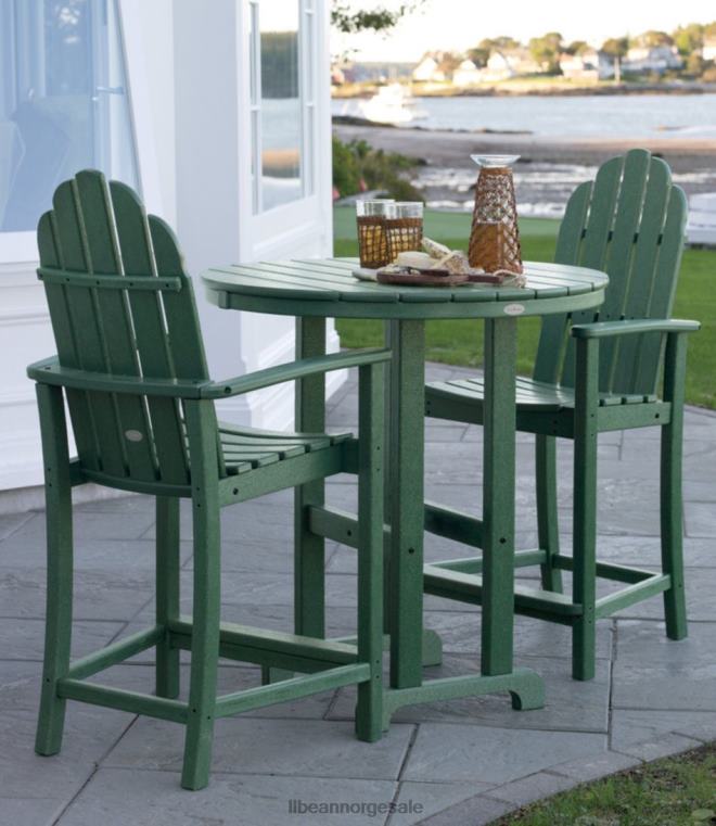 unisex allværs mothøyde bord 36'' rundt 24VDH4514 L.L.Bean bakgård og uteplass mahogni