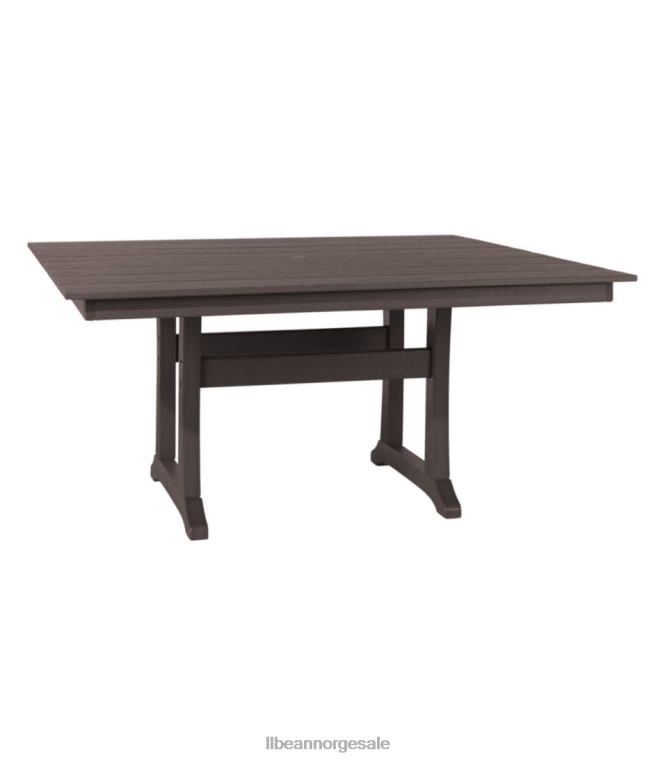 unisex allværs våningshus bord kvadrat 8-personer 24VDH5640 L.L.Bean bakgård og uteplass mahogni