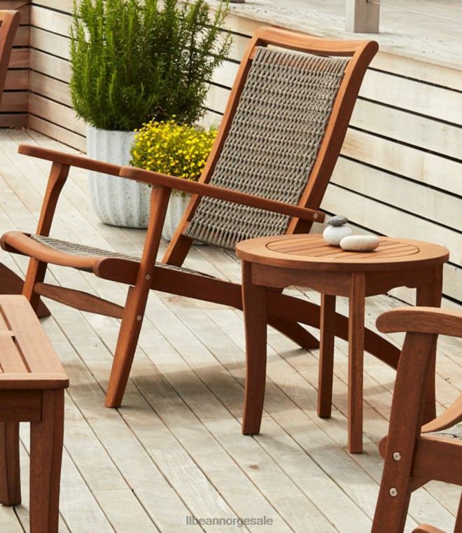 unisex eukalyptus rundt sidebord 24VDH2695 L.L.Bean bakgård og uteplass naturlig