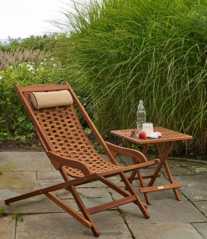 unisex eukalyptus sammenleggbart sidebord 24VDH2777 L.L.Bean bakgård og uteplass naturlig