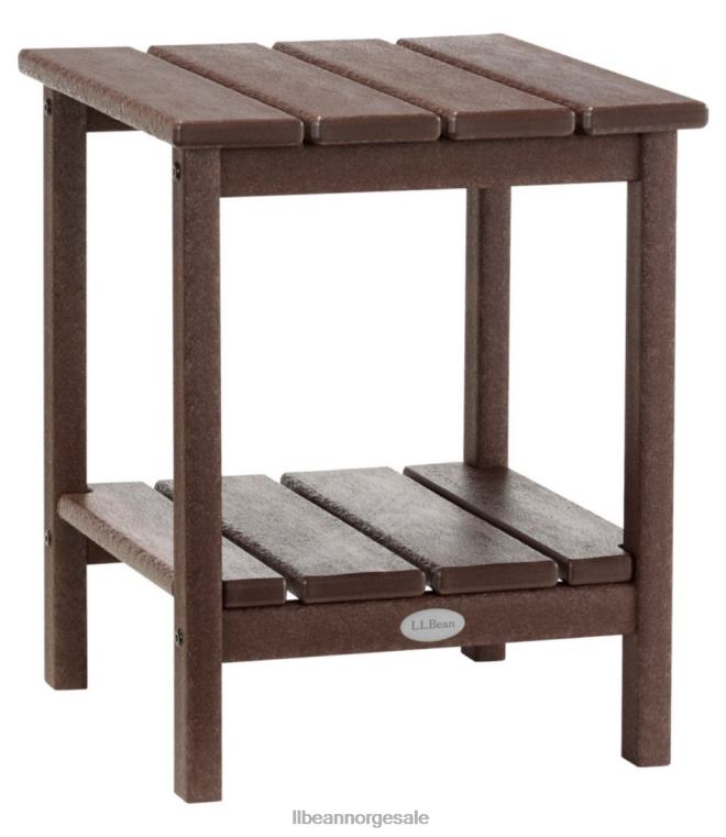 unisex firkantet sidebord for all slags vær 24VDH6811 L.L.Bean bakgård og uteplass mahogni