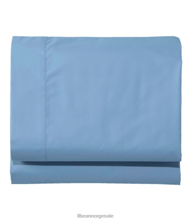 unisex 280-tråds percale laken i pima bomull 24VDH6809 L.L.Bean bedding mellomblått