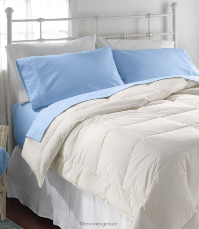 unisex 280-tråds percale laken i pima bomull montert 24VDH5496 L.L.Bean bedding sollys