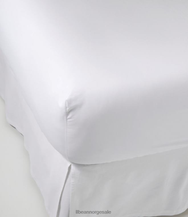 unisex 280-tråds percale laken i pima bomull montert 24VDH6265 L.L.Bean bedding sølv sand