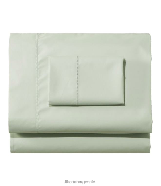 unisex 280-tråds percale lakensett i pima bomull 24VDH2454 L.L.Bean bedding pastell mynte