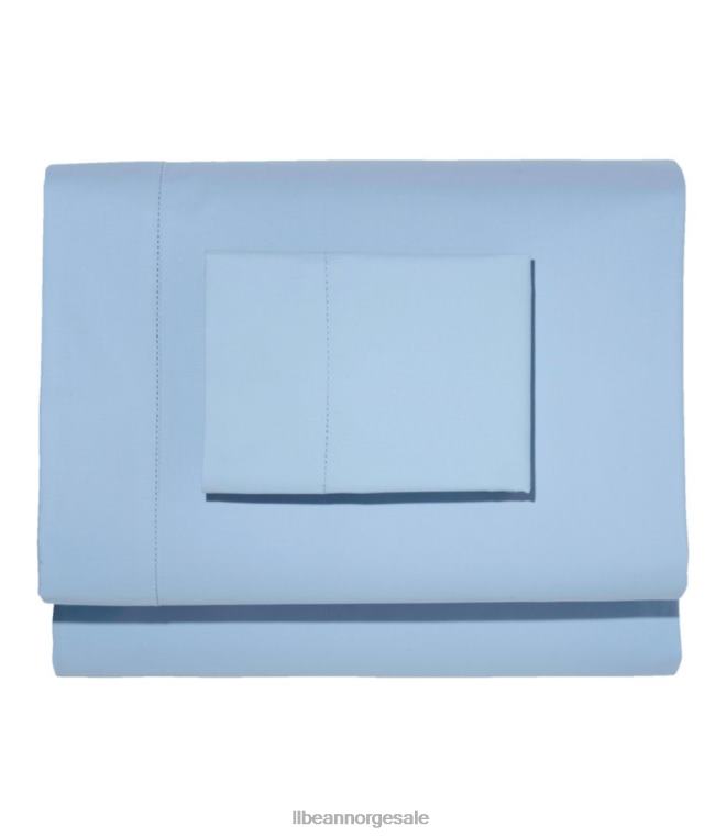 unisex 280-tråds percale lakensett i pima bomull 24VDH4314 L.L.Bean bedding innsjø