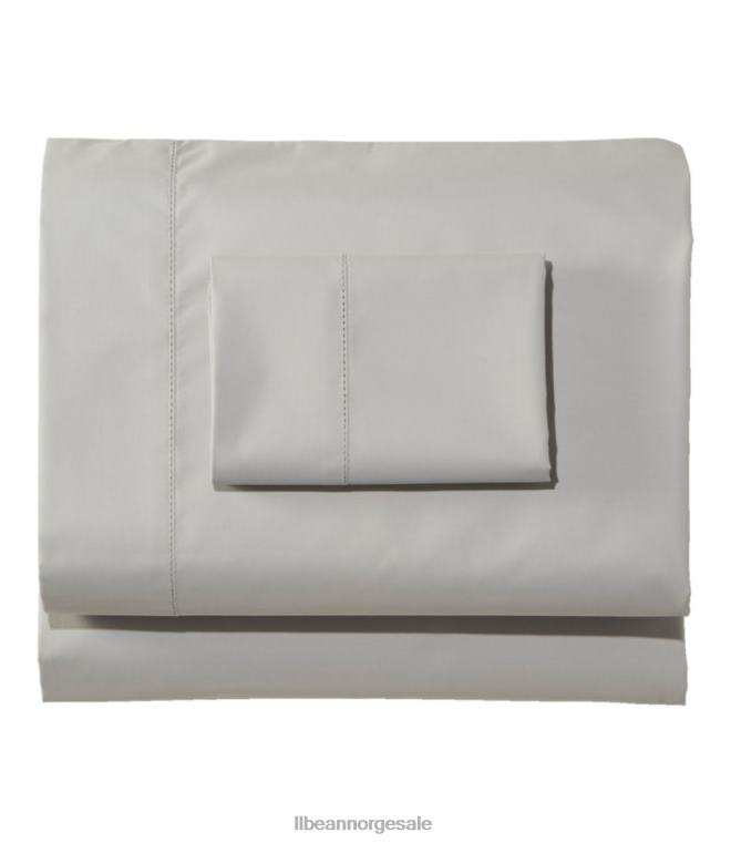unisex 280-tråds percale lakensett i pima bomull 24VDH7108 L.L.Bean bedding dampgrå