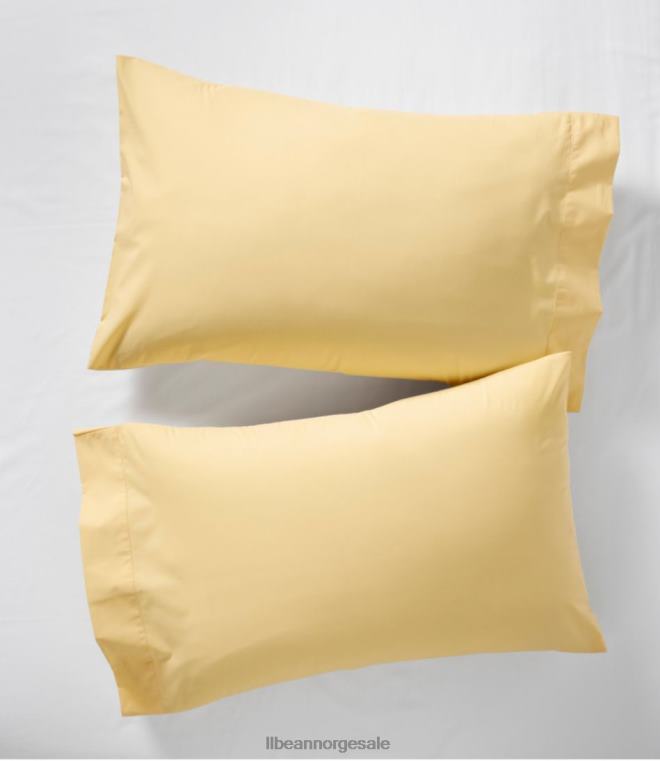 unisex 280-tråds putetrekk i pima bomull percal sett med to 24VDH4321 L.L.Bean bedding sollys