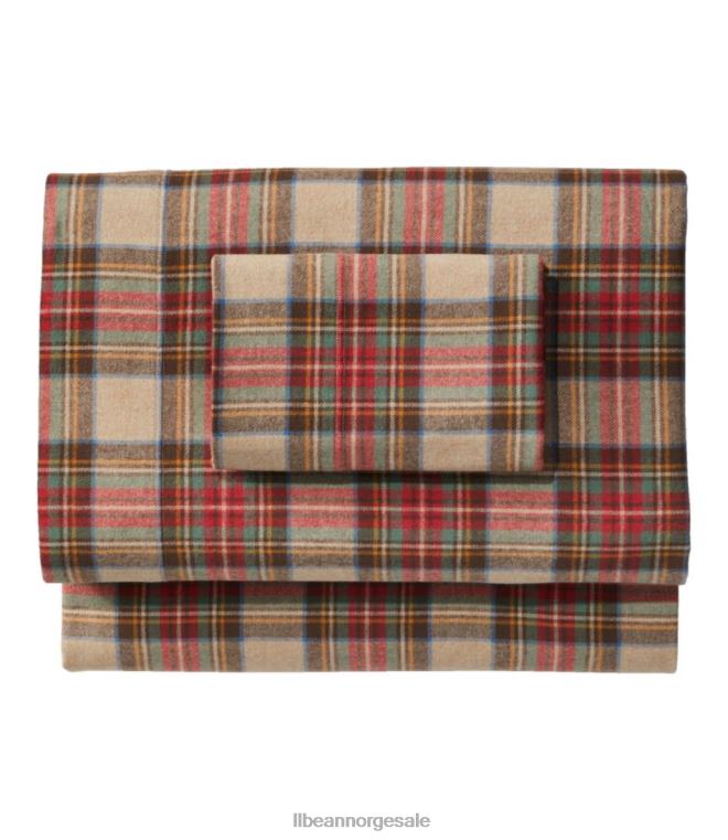 unisex Heritage chamois flanell ark samling pledd 24VDH5521 L.L.Bean bedding antikk kjole stewart