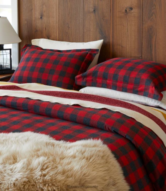 unisex Heritage chamois flanell ark samling pledd 24VDH6290 L.L.Bean bedding mellomgrå pledd