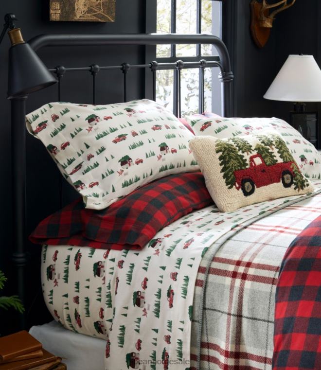 unisex ferieflanellarksett 24VDH2540 L.L.Bean bedding sjøsalt
