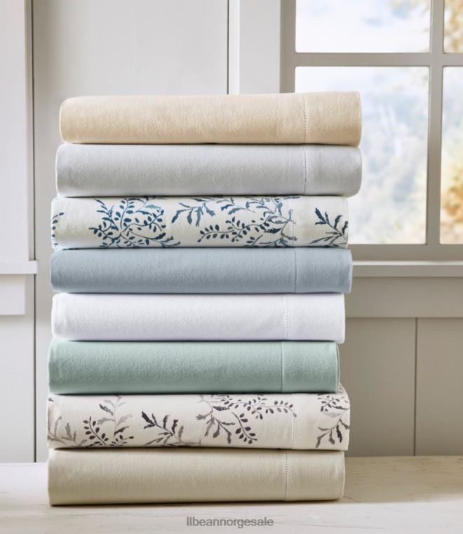unisex premium supima flanellarksamling 24VDH7133 L.L.Bean bedding sølvmåne